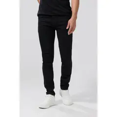 KOAJ - Jean negro skinny con tiro bajo, cremallera y ajuste c Hombre