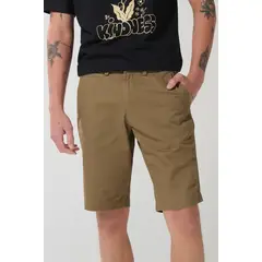 KOAJ - Bermuda ajustada en dril unicolor con tiro bajo y bols Hombre