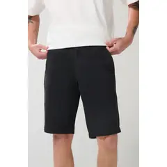 KOAJ - Bermuda ajustada en dril unicolor con tiro bajo y bolsi Hombre