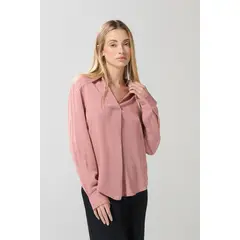 KOAJ - BLUSA CON SOLAPA MANGA 3-4 Mujer