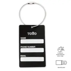 TOTTO - Identificador para Maleta de Viaje Real Madrid Negro