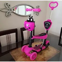 GENERICO - Patineta Mariquita Para Niñas 5-en-1 Luces LED