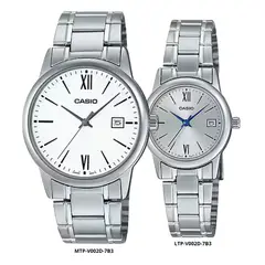 CASIO - Reloj En Pareja Modelo V002D-7B3 Diseño Elegante
