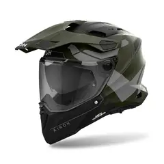 AIROH - Casco Dual Commander 2 Reveal en color verde militar mate