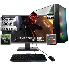 MSI - PC GAMER RYZEN 7-8700F FHD 24'' 16 GB RAM 500 GB SSD RTX 5060