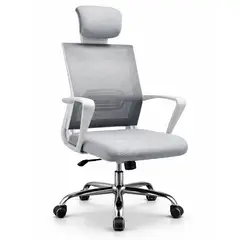MOBLIHOUSE - Silla Gerencial Manager Econo Color Gris Gris Malla