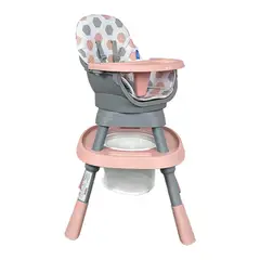 PRIORI - Silla Comedor Bebé 12 En 1 Con Giro 360 Yae Rosa
