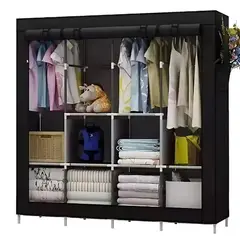 GENERICO - Closet Armario Extra Doble 4 Modulos Desarmable Con Forro