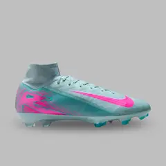 NIKE - Guayos Hombre Zm Superfly 10 Elite FG -Azul - Rosado - Fútbol - Césped natural