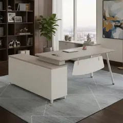 MUEBLESYA - Escritorio en L de Oficina Campo Alegre con Almacenamiento