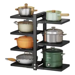 GENERICO - Organizador Ollas y Sartenes 7 Niveles Ajustable Multifuncional