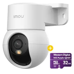 IMOU - Cámara de Seguridad Mini (3MP) + MicroSD 32Gb Hogar/Negocio Audio+Color