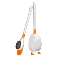 GENERICO - Cepillo para Inodoro con Base de Almacenamiento y Cabezal Flexible