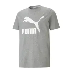 PUMA - Camisa Deportiva Original Classic Logo Gris Para Hombre