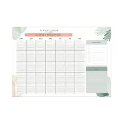 OTRAS MARCAS - Planificador Magnético Borrable para Nevera o Superficie metálica Organizador Mensual