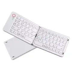 GENERICO - Teclado Recargable Inalámbrico Plegable B023 Blanco