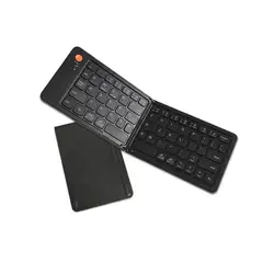 GENERICO - Teclado Recargable Inalámbrico Plegable B023 Negro