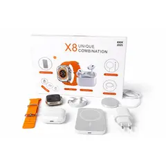 GENERICO - Combo Smartwatch X8 con Audífonos Cable y Powerbank