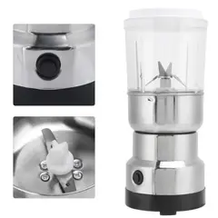 GENERICO - Molino De Café Y Picadora Eléctrica 2 En 1 400W Acero Inox