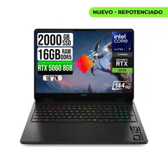 HP - PORTATIL OMEN 16 CORE ULTRA 7 255H RTX5060 8GB SSD 2TB RAM 16GB 16" 2K IPS