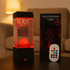 GENERICO - Lampara De Lava Volcano Para Escritorio Dormitorio