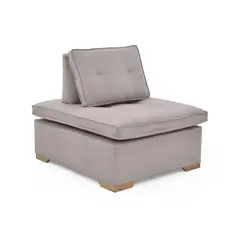 VENECIA - Poltrona Ventury 83x100x86 Espaldar Ajustable Tela Taupe