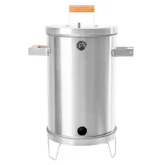 GENERICO - Asador de Barril Ahumador Acero Inoxidable 30 Libras