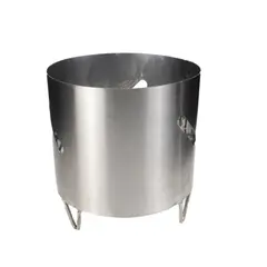 GENERICO - Carbonera Grande Asador de Barril 20cm X 24cm inoxidable