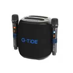 MOBULA - Parlante G-tide Thunderbass + 2 Microfonos Modo Karaoke 100w Azul