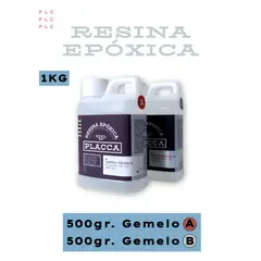 GENERICO - Resina Epóxica 11 Gemelo A + B 1KG. - Acabado Brillante Alta Transparencia