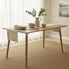 ENTRE NOS HOME - Mesa de Comedor Honey Madera Color Natural Escandinava 140cm