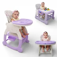 BRITOCHET - Silla Comedor Y Escritorio Para Bebe Reclinable 3 en 1 + OBSEQUIO Ref Ksv-862