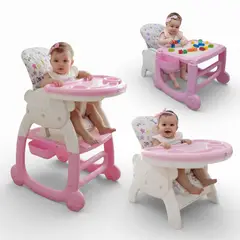 BRITOCHET - Silla Comedor Y Escritorio Para Bebe Reclinable 3 en 1 + OBSEQUIO Ref Ksv-862