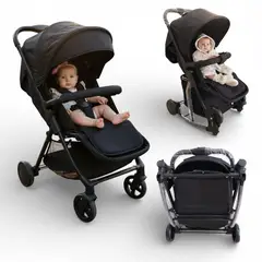 BRITOCHET - Coché Para Bebe Mecedora Plegable 3 En 1 Ref 18028