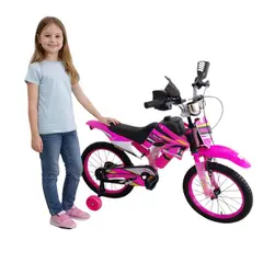 BRITOCHET - Bicicleta Bicimoto Niño Rin 16 Sonido Real 4 A 9 Años Ref Sm-0016