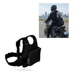 GENERICO - Cinturon De Seguridad Morral Reflectivo Para Niños Moto Bici