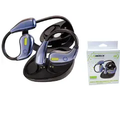 RAMITECH - Audífonos Inalámbricos Conducción Ósea Bluetooth Gancho Negro RAM-YC45