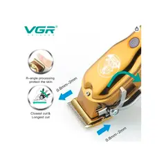 VGR - Cortapelos V650 Pro Inalámbrico LED