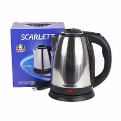 SCARLETT - Tetera eléctrica hervidor de agua 2 litros acero inoxidable 110v