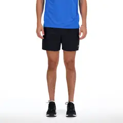 NEW BALANCE - Pantaloneta Deportiva Original Negro Para Hombre