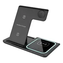 GENERAL - Cargador Inalambrico Plegable 3 En 1