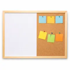 GENERICO - Tablero O Pizarra Combinado Acrilico Y Corcho Organizador