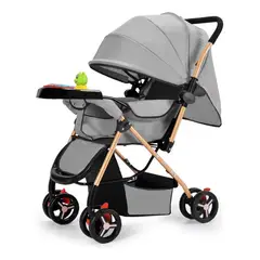 BEBESIT - COCHE MOISES MULTIFUNCIONAL REVERSIBLE ULTIMA GENERACION 2026 GRIS