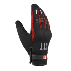 MADBIKE - Guantes Moto City Rojo Talla M Resistentes al Agua Pantalla Táctil Antideslizantes Reflectivos