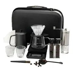 BIGCENTER - Kit Cafetero Métodos Extracción Barista Profesional 13 Pzas