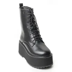 KANNA AND CO - Bota negra con plataforma para mujer 622MJ1636-F1330NEGRO