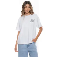 COLOR BLUE - Camiseta Manga Corta Con Estampado Punto Corazón