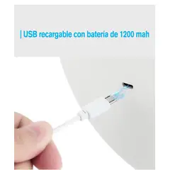 HOME - ESPEJO CON LUZ LED RECARGABLE Y JOYERO