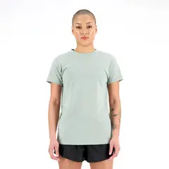 NEW BALANCE - Camisa Deportiva Original Accelerate Verde Mujer