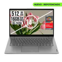 Lenovo - Portátil V14 G4 Ryzen 5 7520U 16GB DDR5 SSD 512GB Full HD Gris Ártico